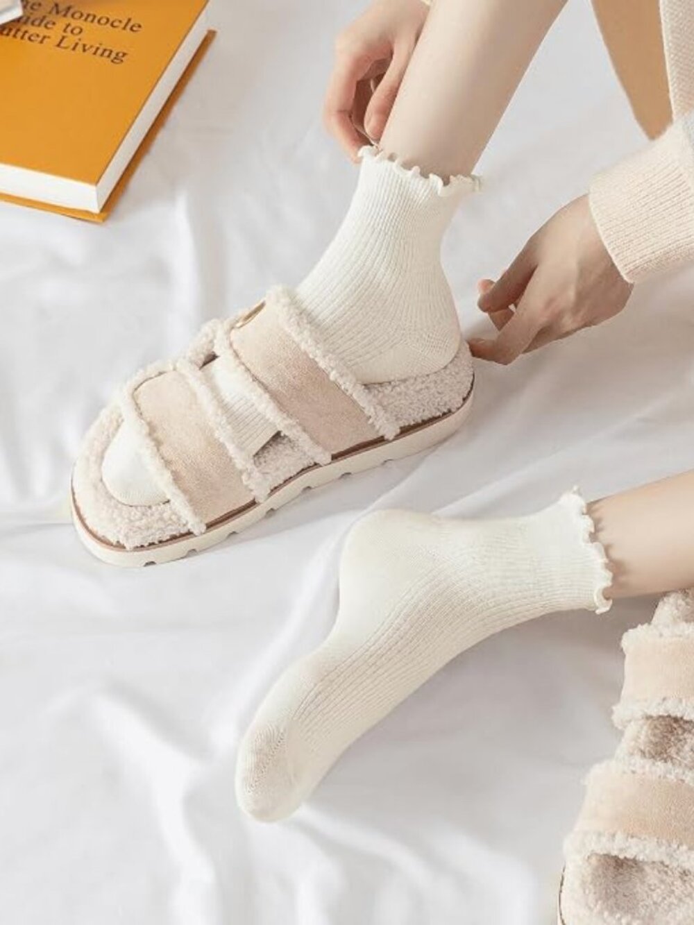 6 Pairs of Ruffle Socks Women, Cute Ruffle Ankle Socks - Picture 2 of 5